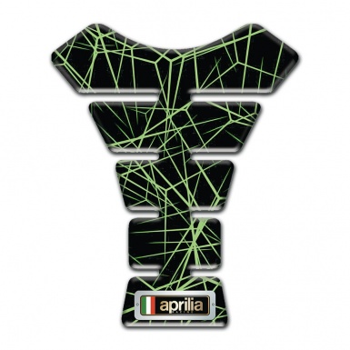 Aprilia Tank Protector Green Spider Web Design 