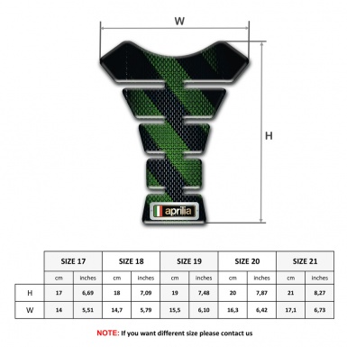 Aprilia Tank Fuse Black Green Decoration Design 