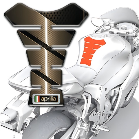 Aprilia Tank Pad Protector Bronze DEsign 