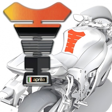 Aprilia Tank Guard Pads Anti Slip Sticker with Small Badge logo 