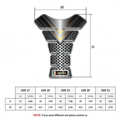 Aprilia Tank Pad Motorbike Premium Quality Design 