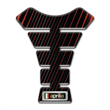 Aprilia Tank Fuse Thin Colorful Stripes Design 