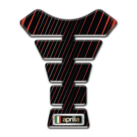 Aprilia Tank Fuse Thin Colorful Stripes Design 