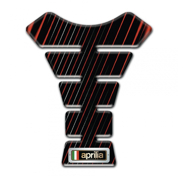 Aprilia Tank Fuse Thin Colorful Stripes Design 