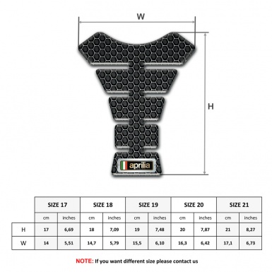Aprilia Tank Protector Perforated Steel Design 