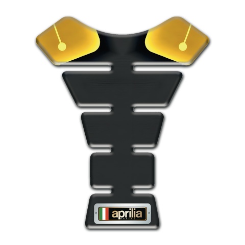Aprilia Tank Pad Protector High-Quality Yellow Black Design 