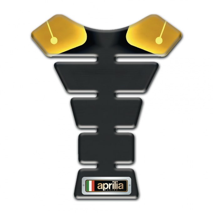 Aprilia Tank Pad Protector High-Quality Yellow Black Design 