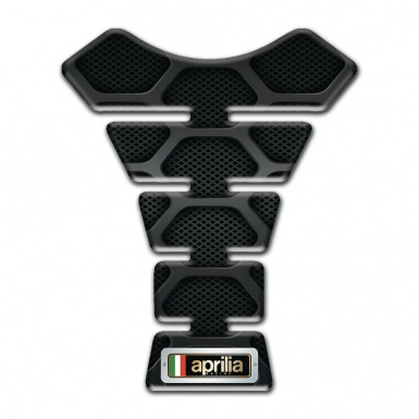 Aprilia Tank Protector Black with Gray Patterns Design 