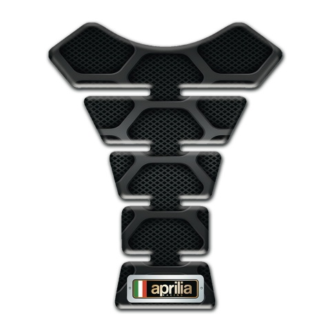 Aprilia Tank Protector Black with Gray Patterns Design 