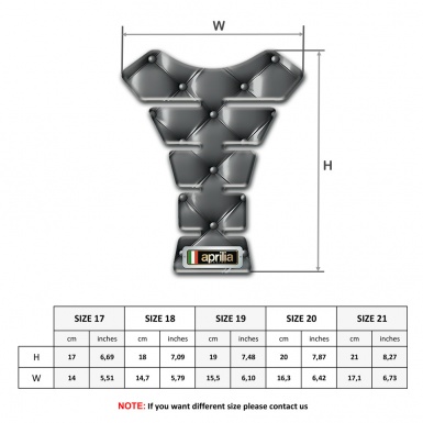 Aprilia Tank Fuse Gray Skin Effect 