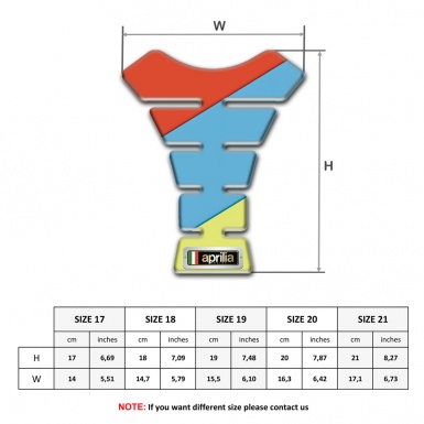 Aprilia Tank Protector Fresh Colors Design 