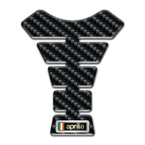 Aprilia Tank Pad Motorbike Design with Dark Carbon Decoration 