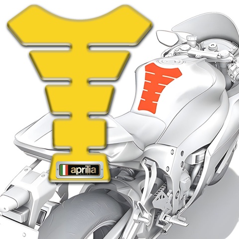 Aprilia Tank Protector Yellow Base Design 