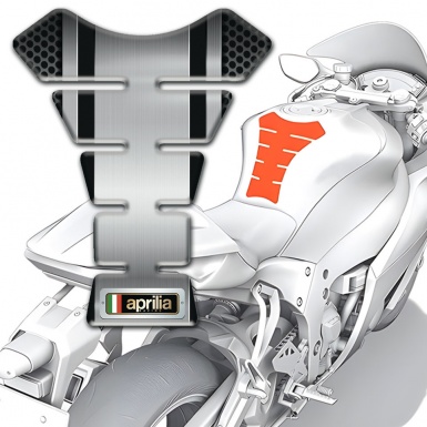 Aprilia Tank Pad Motorbike Center Metal Panel Design 
