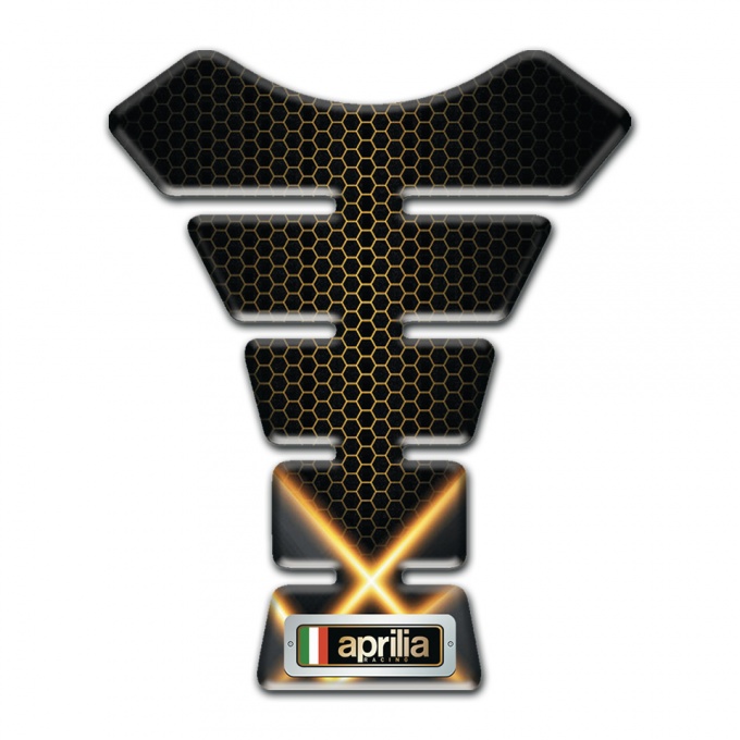 Aprilia Tank Fuse Crossed Orange Lights Design 