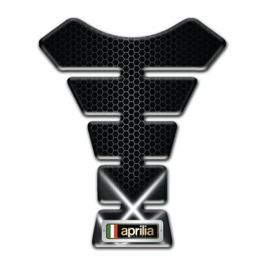 Aprilia Tank Pad Motorbike Crossed White Lights Design 