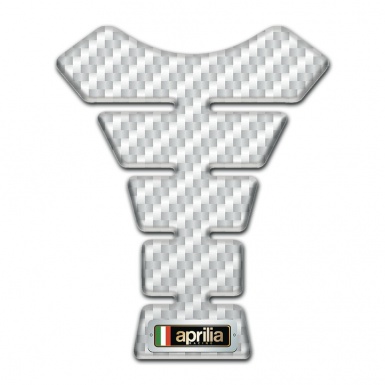 Aprilia Tank Pad Protector White Carbon Design 