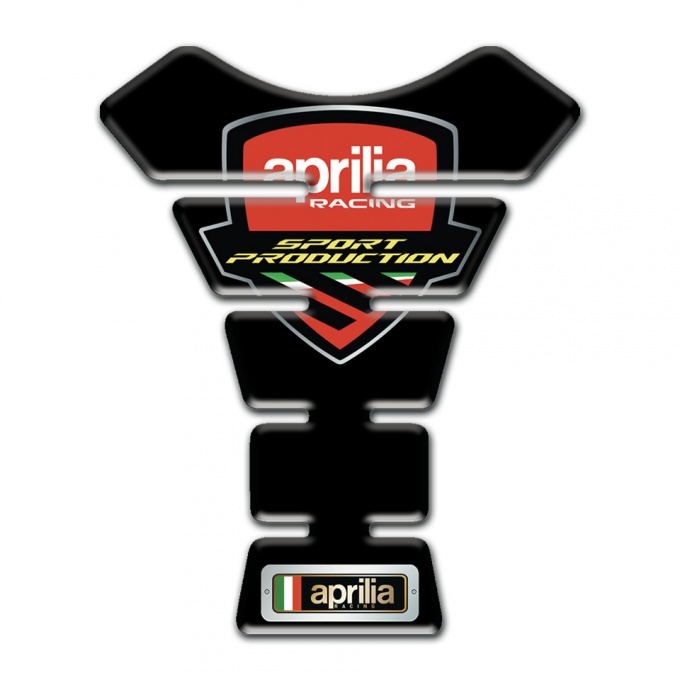 Aprilia Tank Pad Motorbike Black Base Sport Production Style
