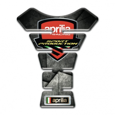 Aprilia Tank Guard Pads Mixed Gray Black Base Racing Logo Style 
