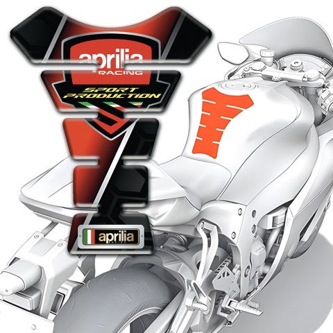 Aprilia Tank Pad Motorbike Sport Prioduction Logo Motive 