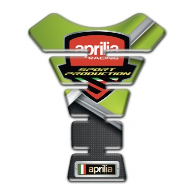Aprilia Tank Protector Green Black Print Sport Production Logo Style