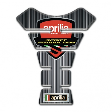 Aprilia Tank Fuse Gray Base with White Thin Stripes Edition 
