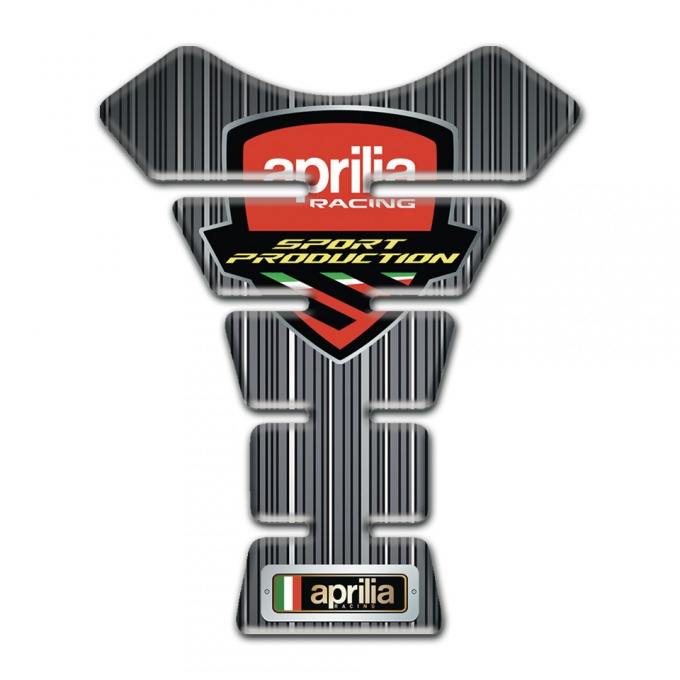 Aprilia Tank Fuse Gray Base with White Thin Stripes Edition 