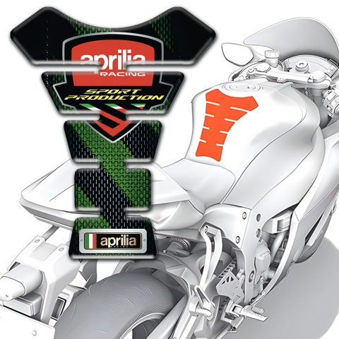 Aprilia Tank Fuse Edition with Green Black Decoration 