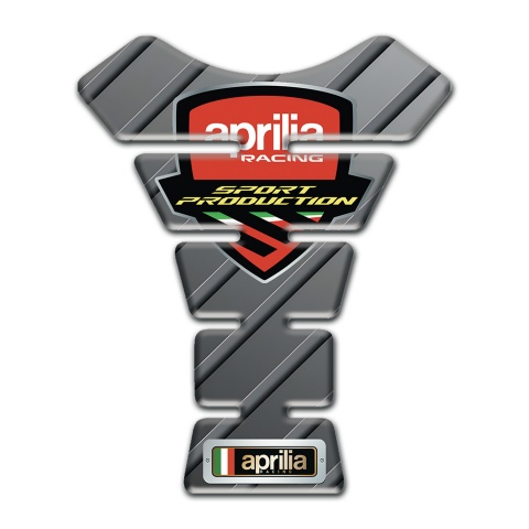 Aprilia Tank Pad Protector Gray Diagonal Patterns Design 