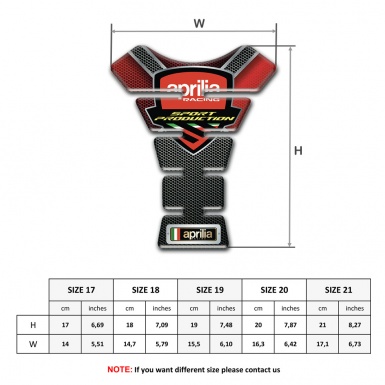 Aprilia  Tank Protector X Shape Decoration Style 