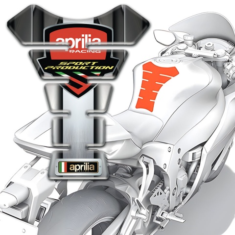 Aprilia Tank Guard Pads Iron Effect Style 