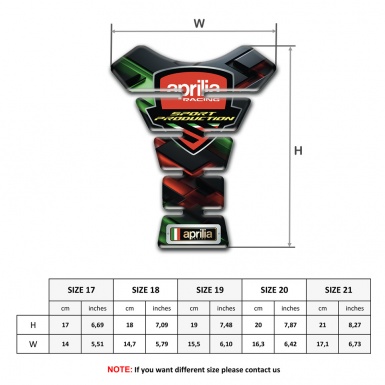 Aprilia Tank Fuse Unique 3D Design racing Logo Style 