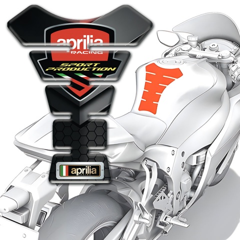 Aprilia Tank Pad Motorbike Sprt Production Logo Motive 