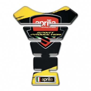 Aprilia Tank Guard Pads Yellow Black Painting Type 
