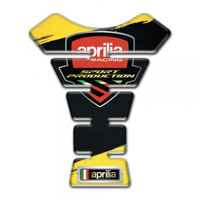 Aprilia Tank Guard Pads Yellow Black Painting Type 