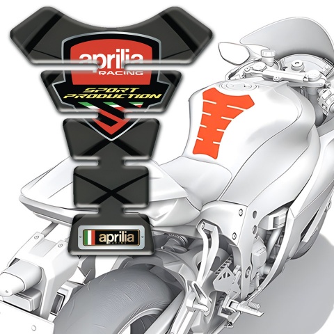 Aprilia Tank Pad Motorbike Racing Edition Sport Production Logo 