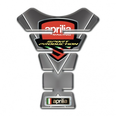 Aprilia Tank Pad Protector Gray with White Stripe Type 