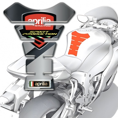 Aprilia Tank Fuse Diagonal Gray Decoration Type 