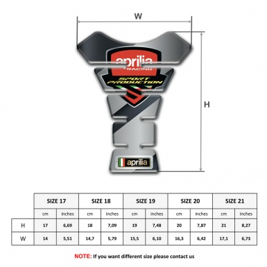 Aprilia Tank Fuse Diagonal Gray Decoration Type 