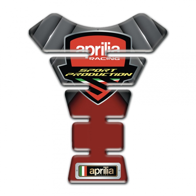 Aprilia Tank Pad Protector Gray Red Decoration 