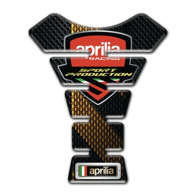 Aprilia Tank Pad Motorbike Black Brown Decoration 