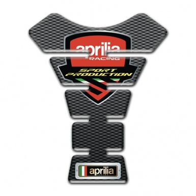 Aprilia Tank Pad Motorbike Sport Production Logo Design and Gray Black Base 