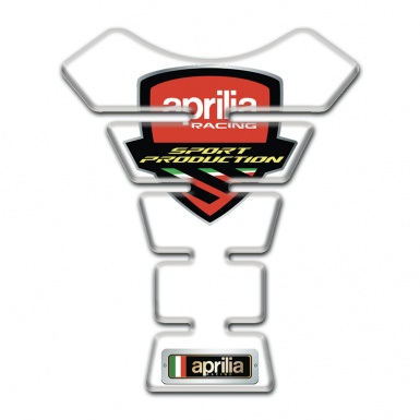 Aprilia Tank Guard Pads White Print 