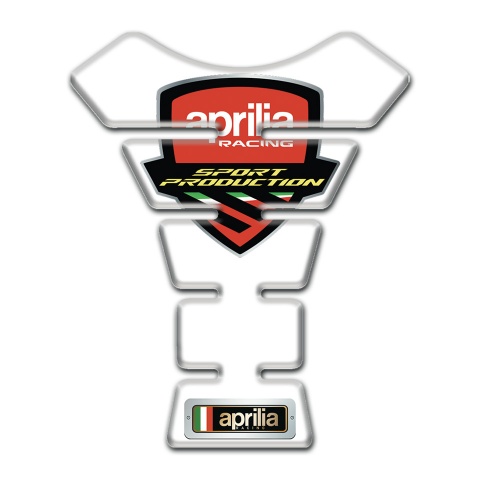 Aprilia Tank Guard Pads White Print 