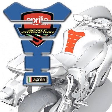 Aprilia Tank Pad Protector Blue Print 