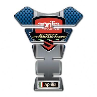 Aprilia Tank Guard Pads Blue Perforated Surface Style 