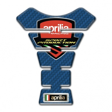 Aprilia  Tank Protector Navy Blue Carbon Decoration 