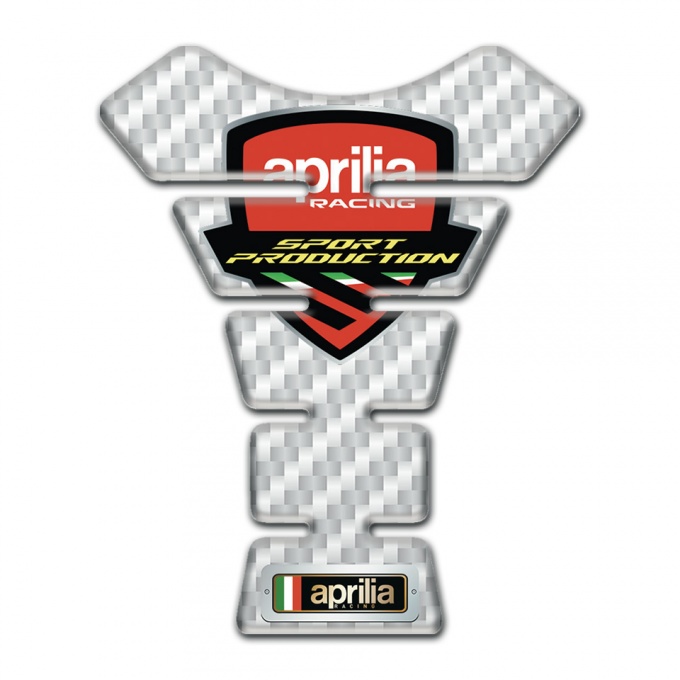 Aprilia Tank Pad Protector White Carbon Decoration 