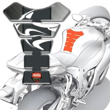 Aprilia Tank Protector Matte Base White Logo 