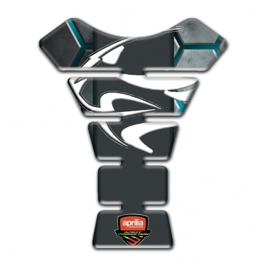 Aprilia Tank Fuse Turquoise Chanels Base and Tiger Head Logo 